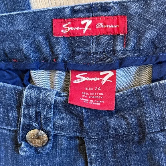 Seven7 Dark Blue Boot Cut Women's Jeans - Picture 2 of 13